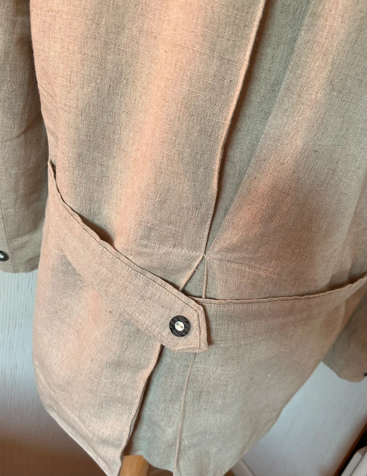 🌲🦌Blazer de linho austríaco Champêtre Cottagecore Oktoberfest Austrian Trachten jacket T.52🦌🌲 – photo 9
